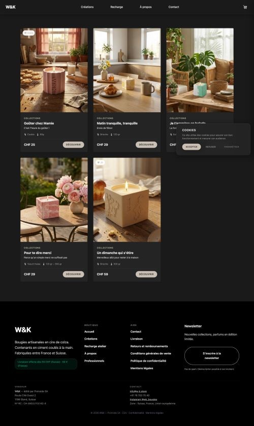 W&K â Boutique de bougies artisanales - image 2
