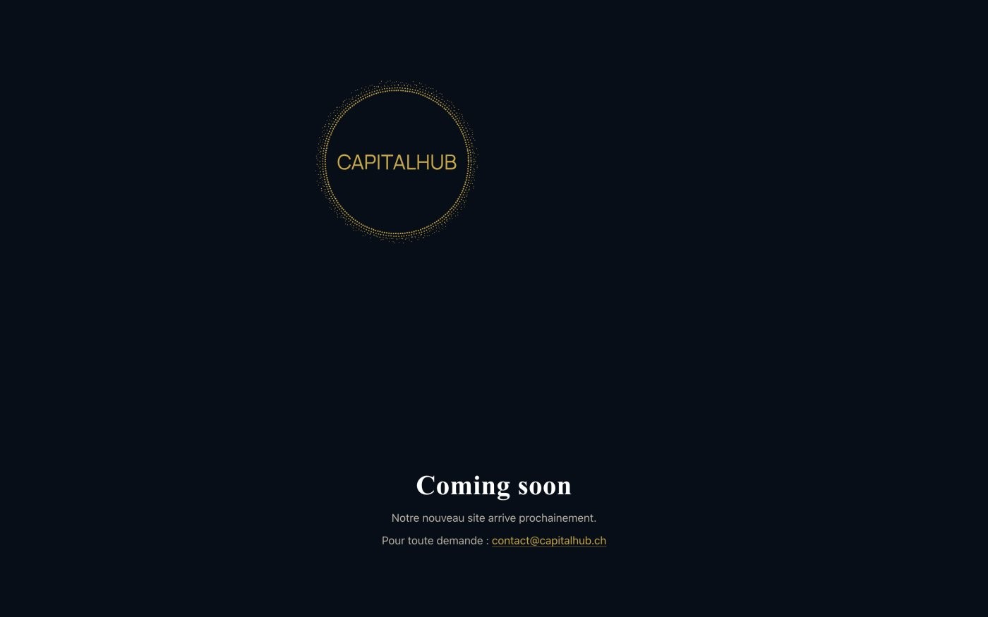 Site vitrine multilingue CapitalHub - Pixinside rÃ©fÃ©rence web