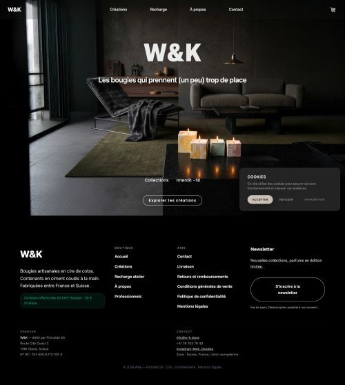 W&K â Boutique de bougies artisanales - image 1