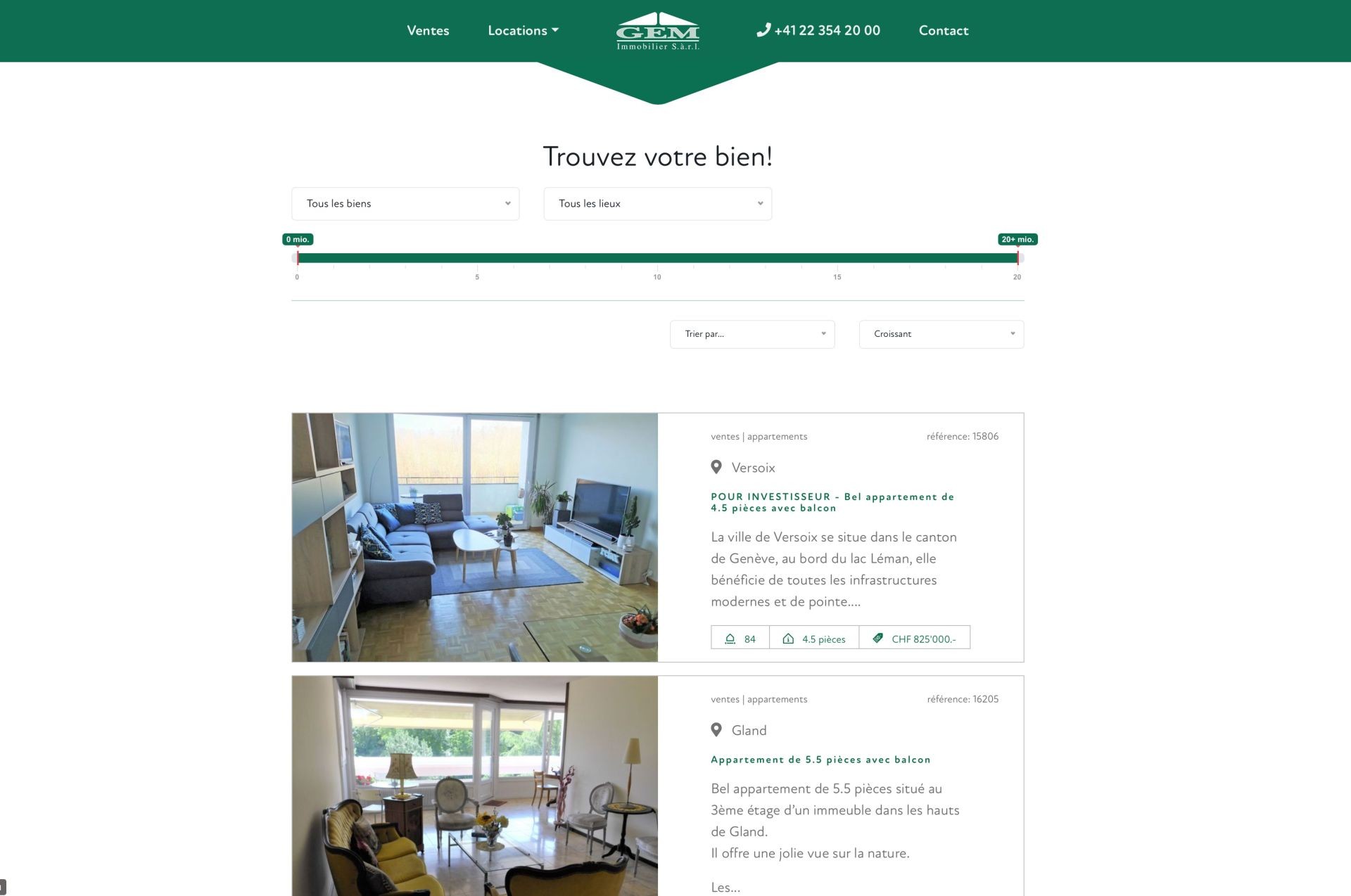 Site internet Immobilier